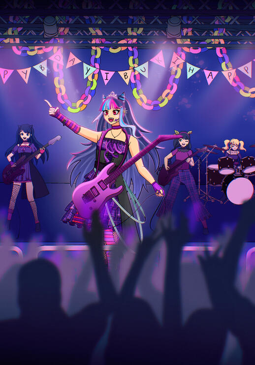 Ibuki Mioda from Danganronpa's birthday party, for DanganParty