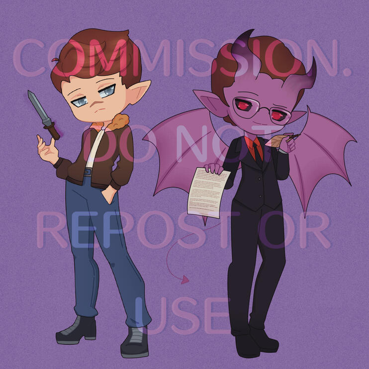 Full body chibi commission