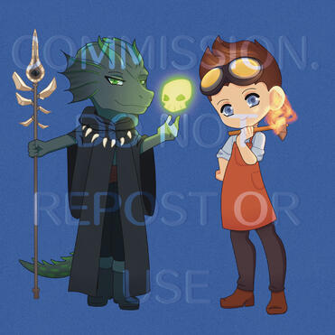 Full body chibi commission