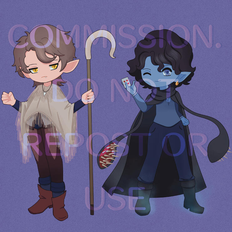 Full body chibi commission